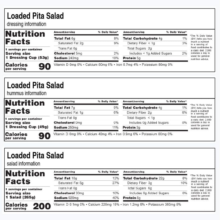 Loaded Pita Salad