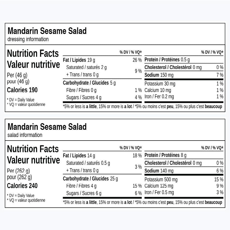 Mandarin Sesame Salad