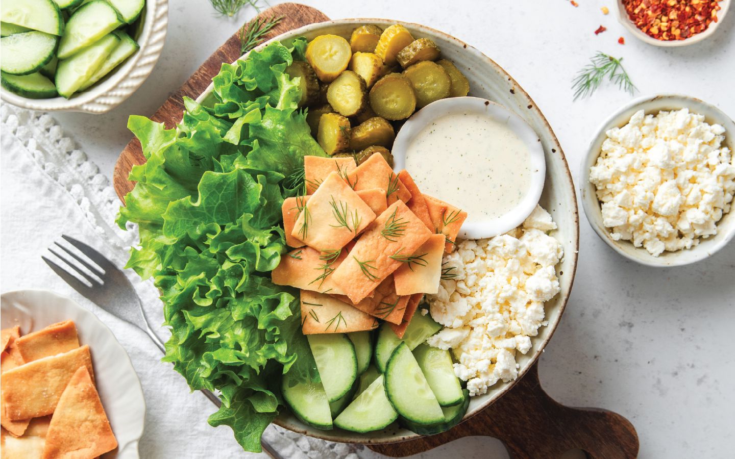 Spicy Dill Pickle Salad